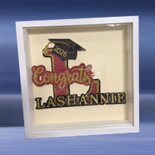 Custom Grad Shadow Box - Plaque